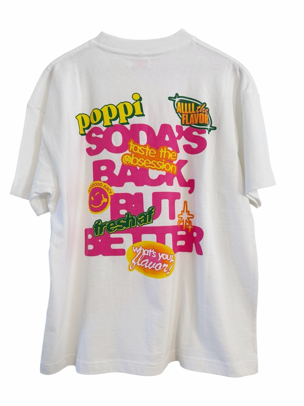 Poppi Soda’s Back But Better Graphic T-Shirt Medium Fresh AF Soo Juicy Retro